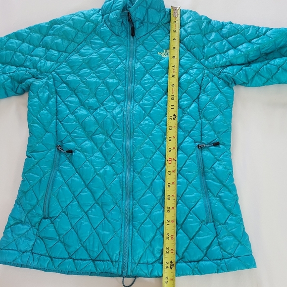 North Face Thermoball Eco Quilted Lightweight Full Zip Jacket Blue Green Medium - Picture 15 of 15